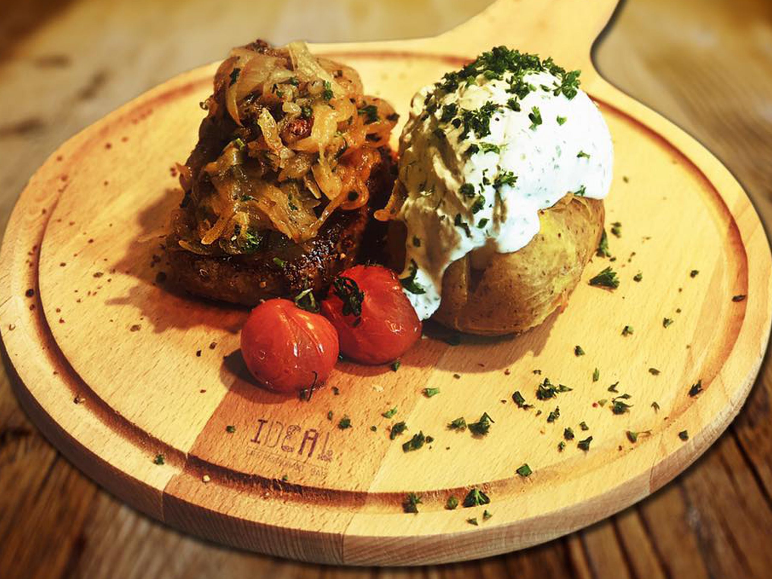 Hauptgerichte Speisen Steak